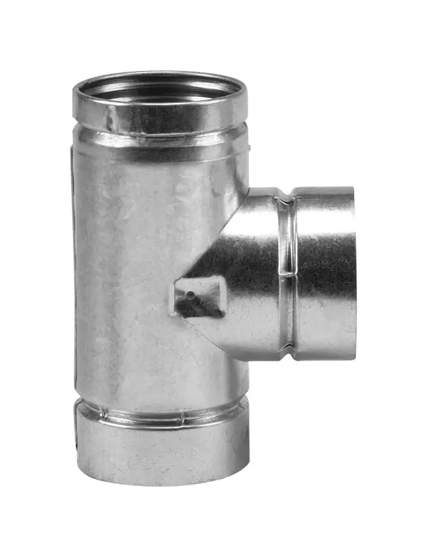 3 In. X 3 In. X 3 In. Aluminum/galvanized Steel Vent Tee With Cap
