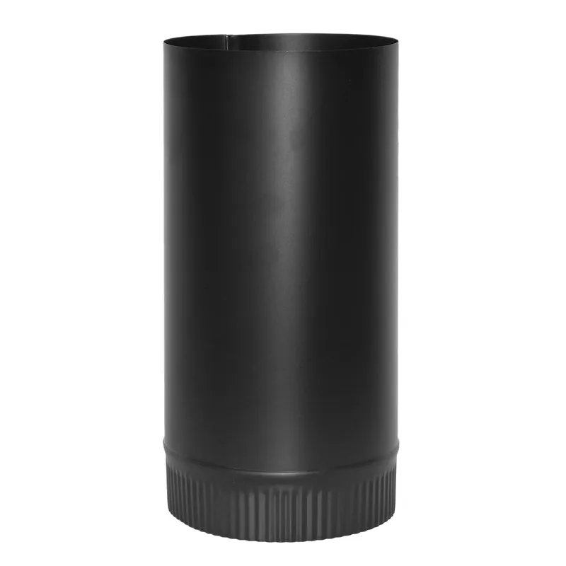 Stove Pipe, Black, 24 Gauge, 6 X 24 In.