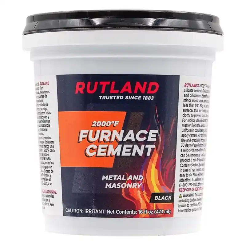 16 Ounce Black Furnace Cement For Repairs And Sealing Joints