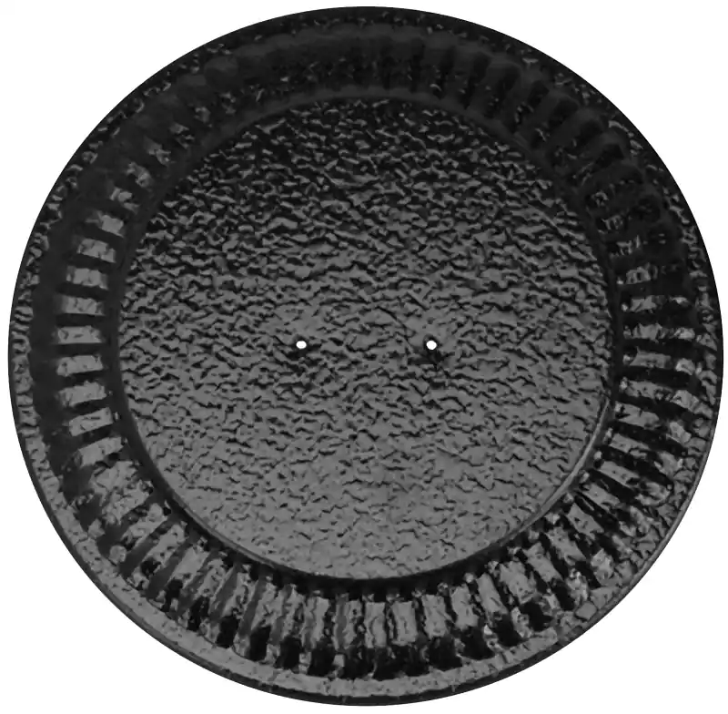 Stove Pipe Flue Stop, Black, 24 Gauge, Fits 6 To 9.5 In.