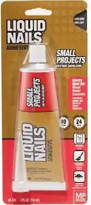 4 Oz Liquid Nails Construction-grade Adhesive For Small Projects And Repairs