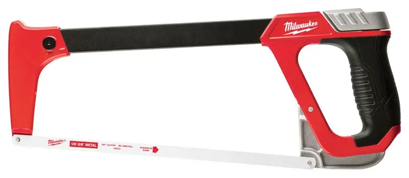 High-tension Hacksaw, Reinforced Metal Frame, 12 In.