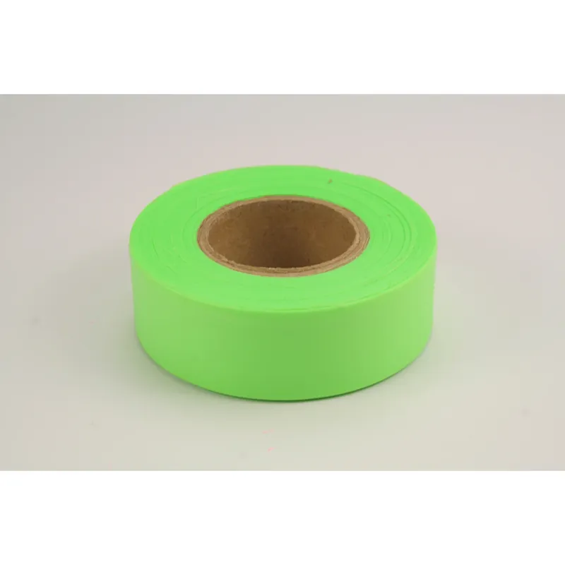 150 Ft. L X 1.2 In. W Pvc Flagging Tape Fluorescent Lime