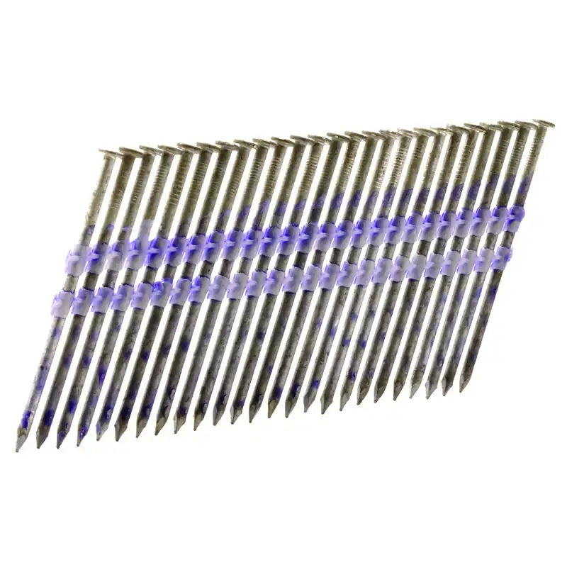 3-1/4 In. L Plastic Strip Hot-dip Galvanized Framing Nails 21 Deg 1000 Pk