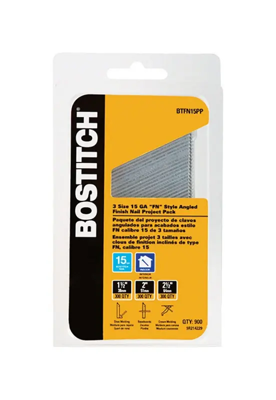 15 Ga. Angled Strip Brite Finish Nails 900 Pk