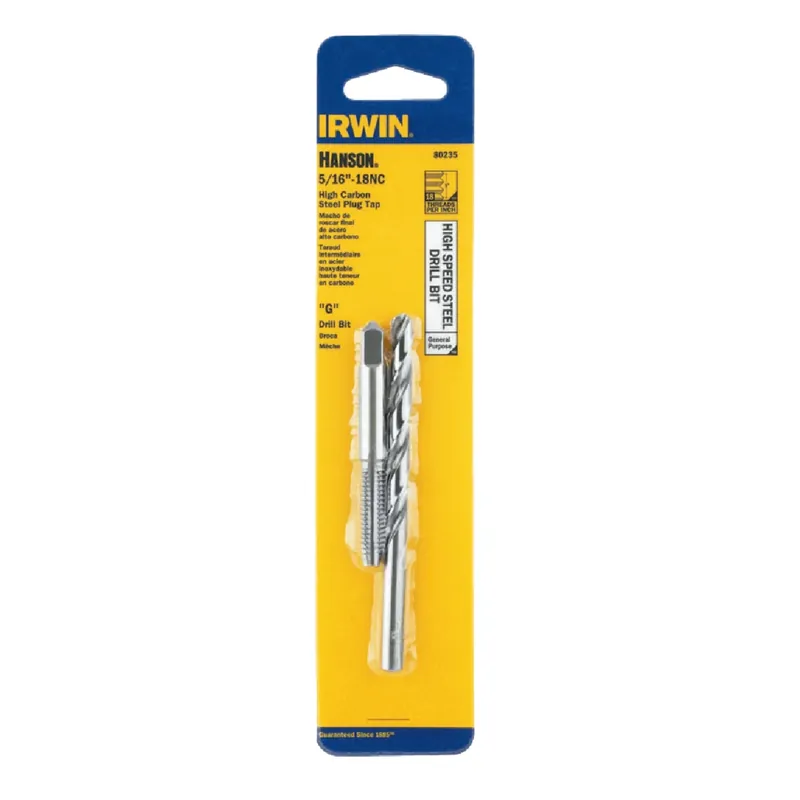 Tap & Drill Set, National Coarse Thread, 5/16-in. X 18