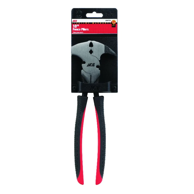 10 In. Alloy Steel Fence Pliers Red 1 Pk