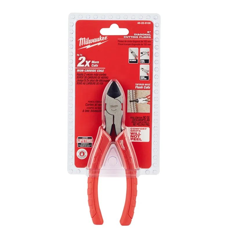 6 In. Forged Alloy Steel Diagonal Cutting Pliers