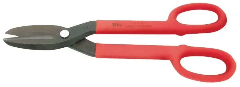 Straight Tinner Snips, Drop-forged Steel Blades, 12 In.
