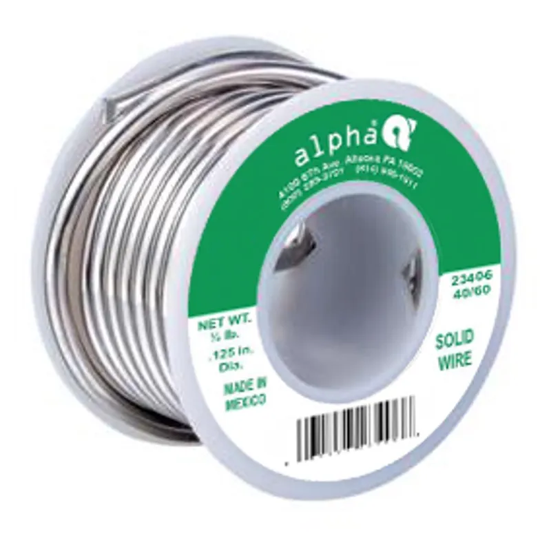Leaded General-purpose Solder, .125-in., 8-oz.