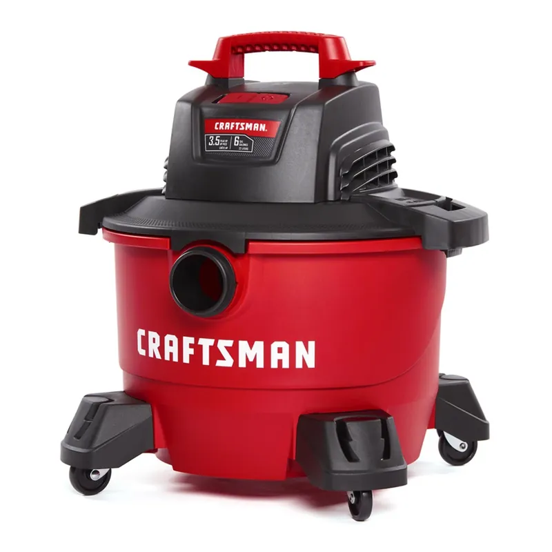 6 Gallon Corded Wet/dry Vacuum 3.5 Hp 7.5 Amps 120 Volts