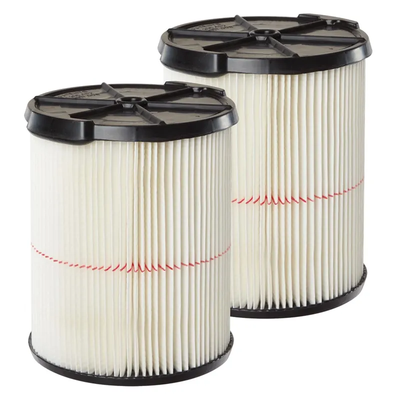 6.75 In. D General Purpose Wet/dry Vac Cartridge Filter 5-20 Gal 2 Pc