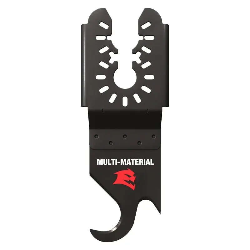 1-1/4 In. W High Carbon Steel Hook Knife Oscillating Blade Multi-material 1 Pk