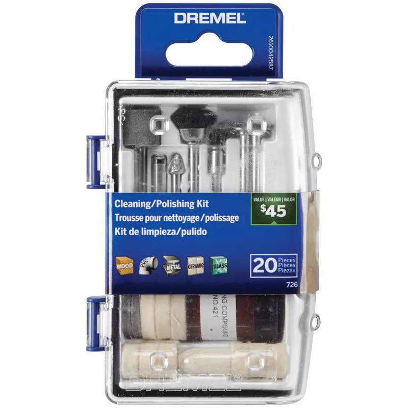 Cleaning And Polishing Moto Tool Kit 20 Pc