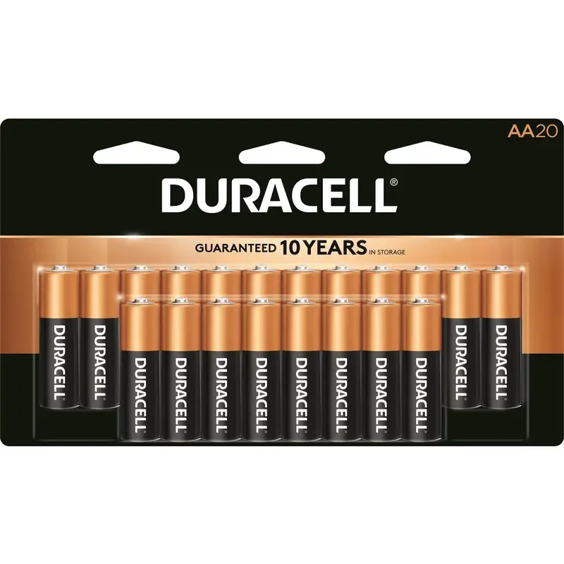 Coppertop Aa Alkaline Batteries 20 Pk Carded