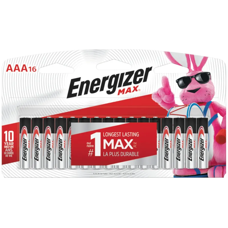 Max Aaa Alkaline Batteries 16 Pk Carded