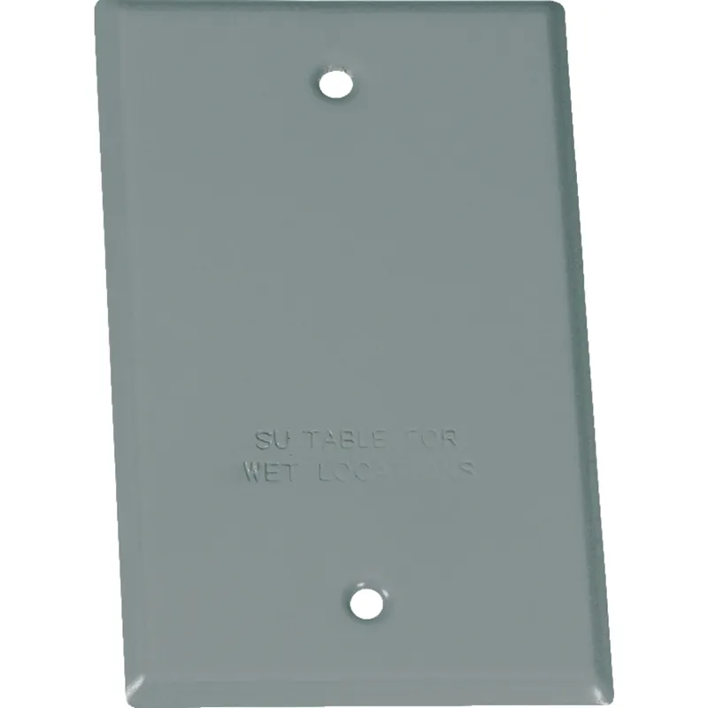 Rectangle Steel 1 Gang Flat Box Cover For Wet Locations