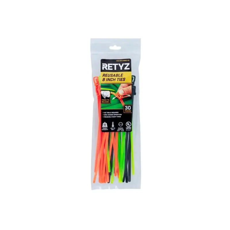 Everytie 8 In. L Assorted Cable Tie 30 Pk