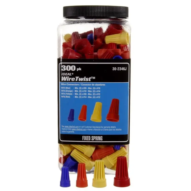 Wiretwist Wire Connectors Assorted 300 Pk