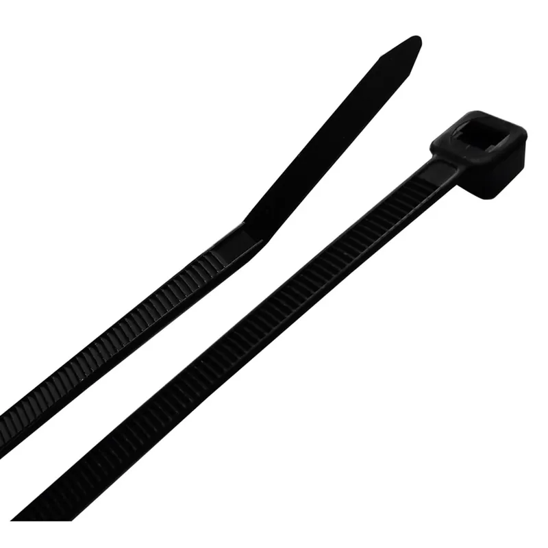 11 In. L Black Cable Tie 100 Pk