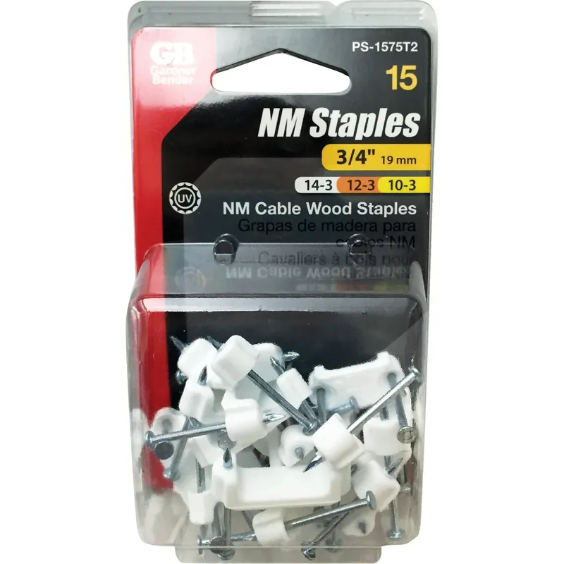 3/4 In. W Plastic Insulated Cable Staple 15 Pk