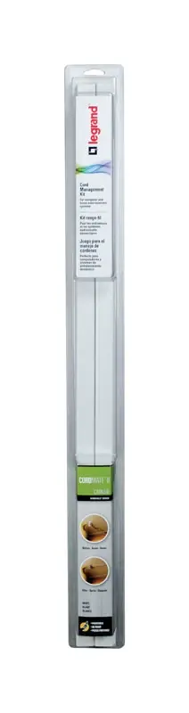Cordmate 30 In. L Cord Cover Kit - White Pvc Cable Management System