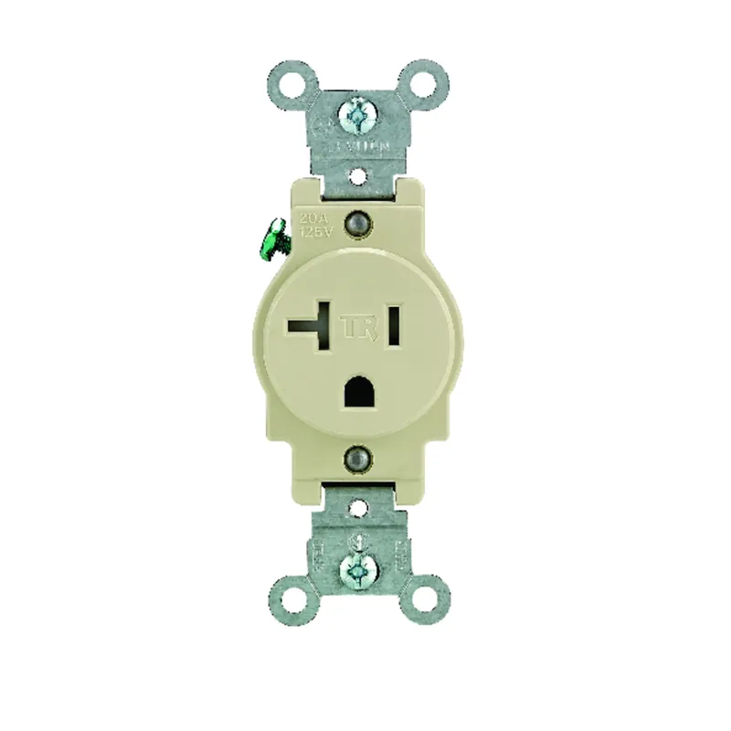 20 Amps 125 V Single Ivory Outlet 5-20r 1 Pk