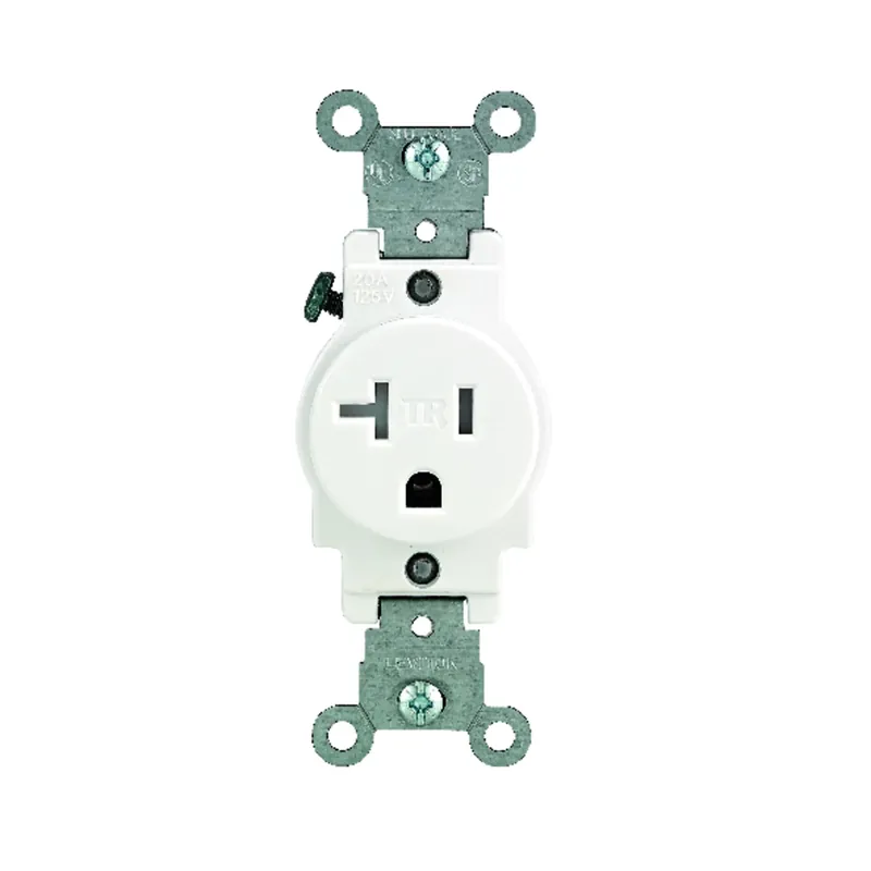 20 Amps 125 V Single White Outlet 5-20r 1 Pk