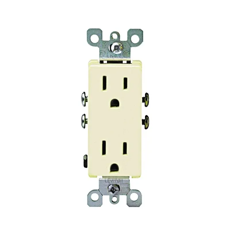 Decora 15 Amps 125 V Duplex Ivory Outlet 5-15r 1 Pk