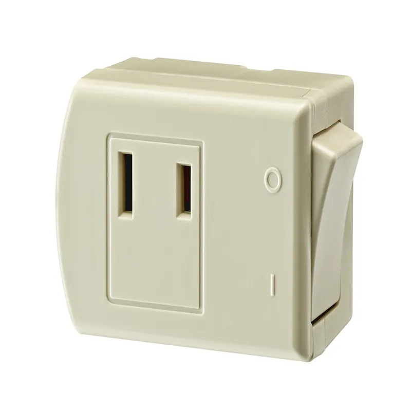 13 Amps Double Pole Plug-in Switch Tap Ivory 1 Pk
