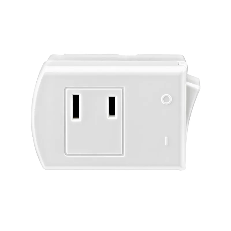 13 Amps Double Pole Rocker Plug-in Switch Tap White 1 Pk