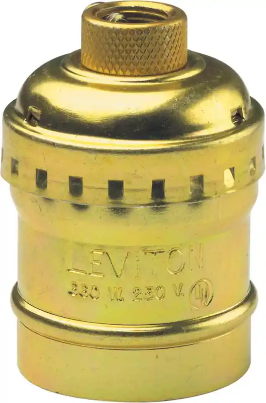 Aluminum Incandescent Medium Base Keyless Socket 1 Pk