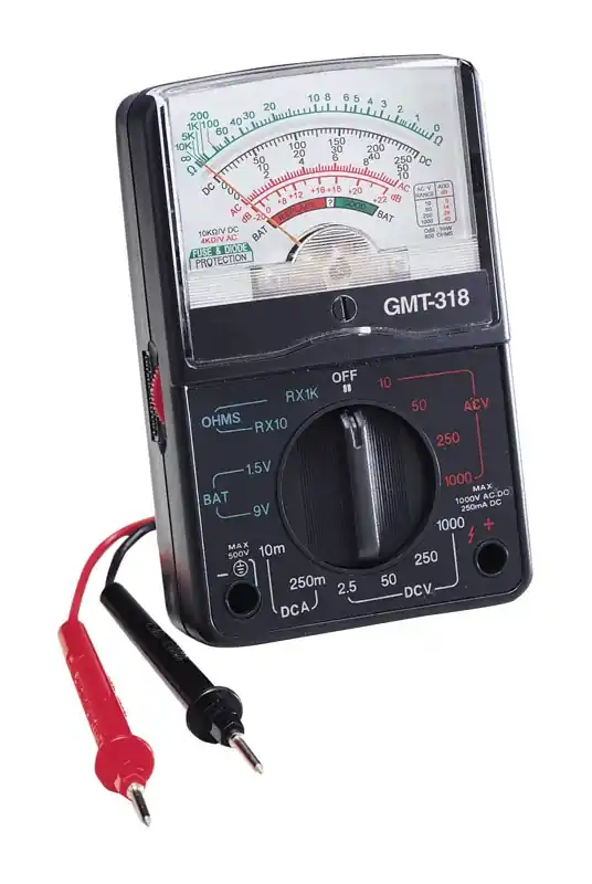 Gmt318 Analog Multimeter With 14 Ranges For Electrical Testing
