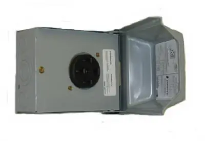 Outdoor Raintite Receptacle Enclosure, 50a 120/240v