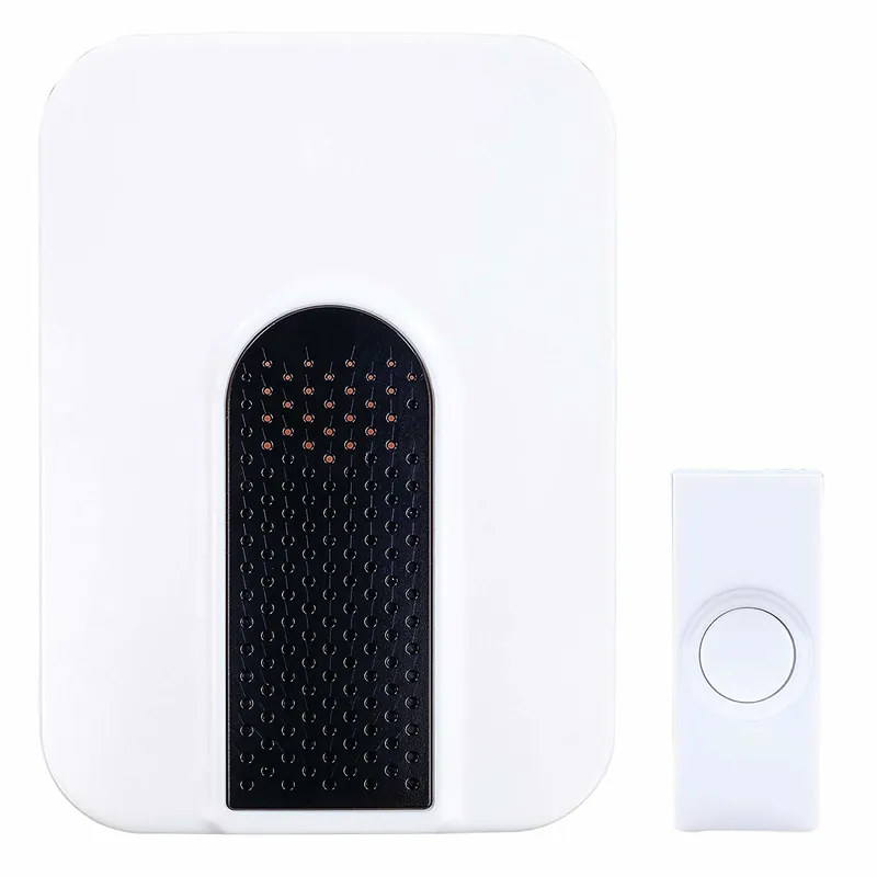 Wireless Doorbell Kit, Battery-operated, White/black