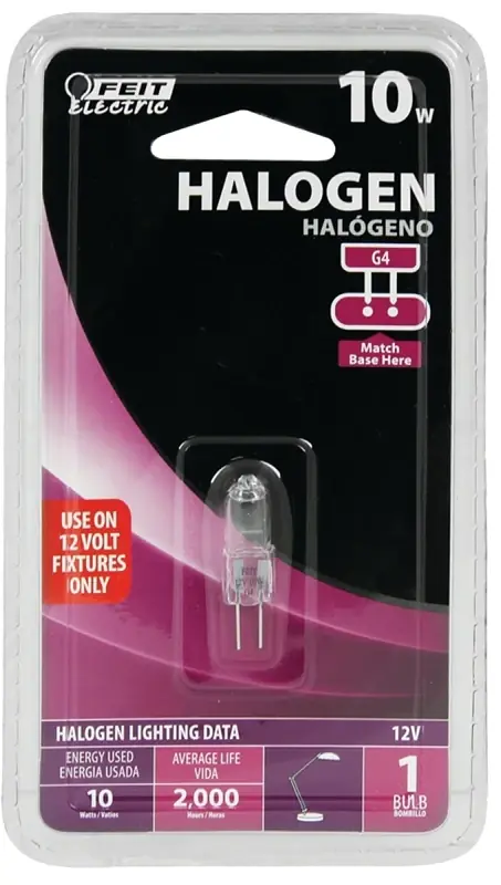 10 W Jc Specialty Halogen Bulb 100 Lm Bright White 1 Pk