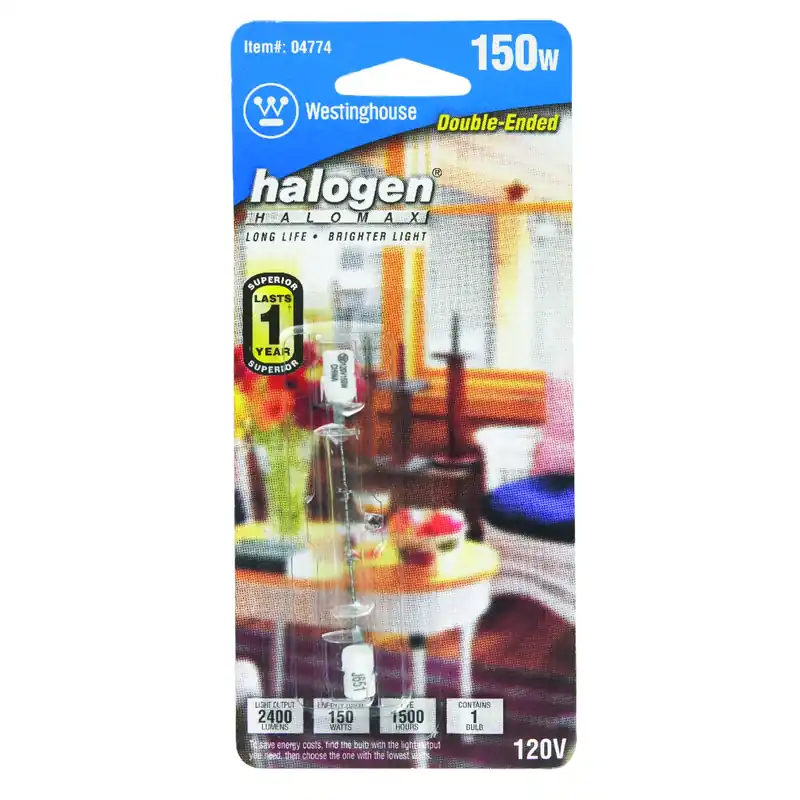 150 W T3 Double-ended Halogen Bulb 2,600 Lm White 1 Pk