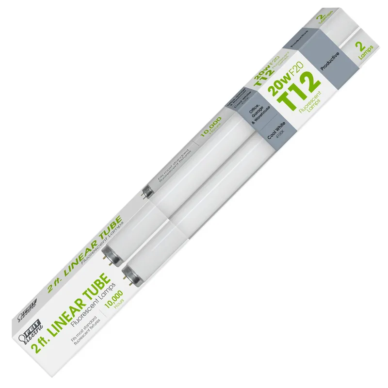 Legacy Bulbs 20 W T12 1.5 In. D X 24 In. L Fluorescent Bulb Cool White Linear 4100 K 2 Pk
