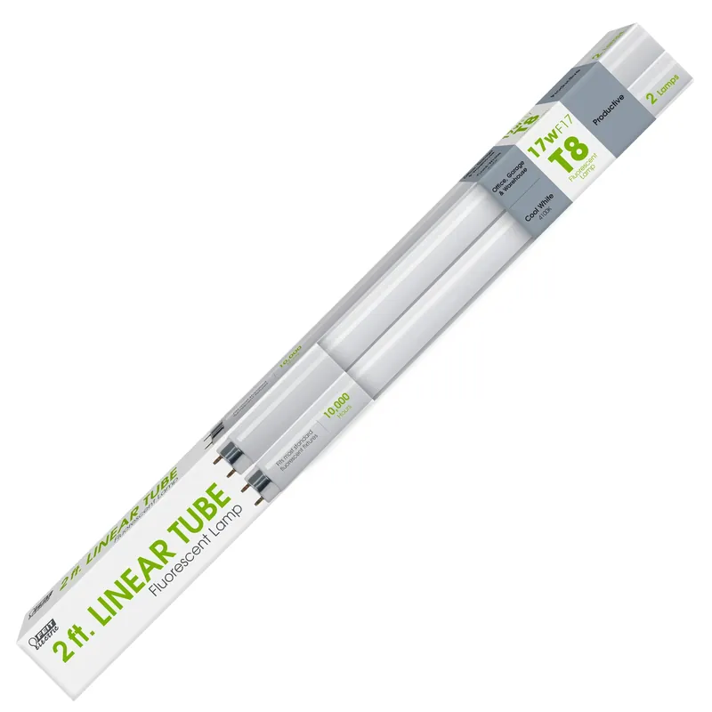 Legacy Bulbs 17 W T8 1 In. D X 23.8 In. L Fluorescent Bulb Cool White Linear 4100 K 2 Pk