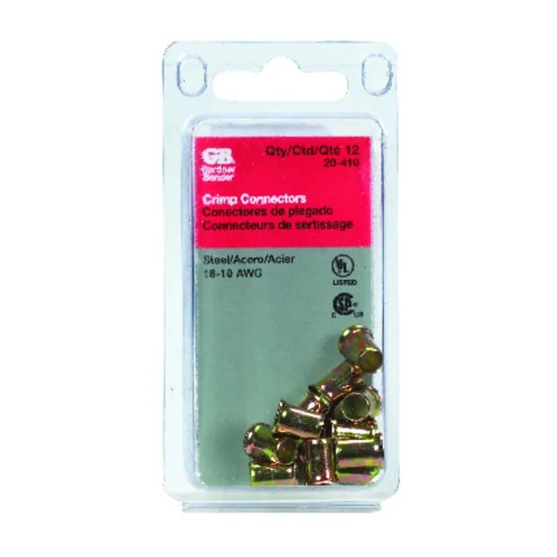 18-10 Ga. Insulated Wire Crimp Connectors Gold 12 Pk