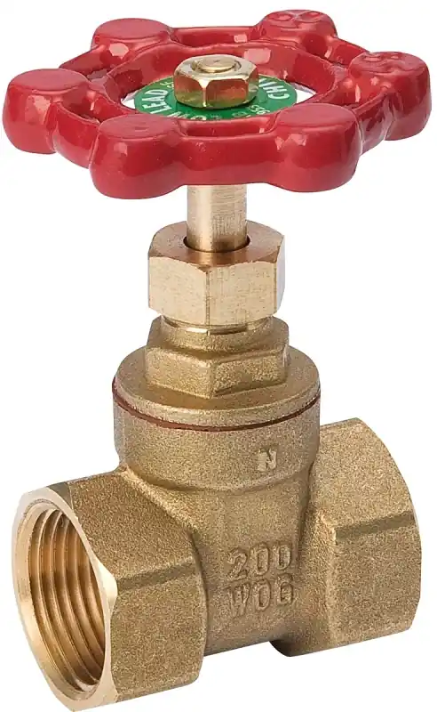 Threaded Gate Valve, Lead-free Brass, 1-1/2 In.