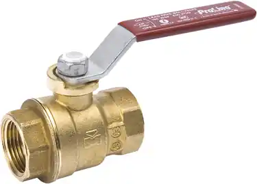 1/2" Brass Female Pipe Thread Full Port Ball Valve - Model 107403hc