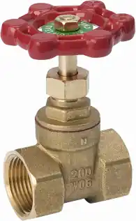 1-inch Lead-free Brass Threaded Gate Valve With Cast Iron Handle