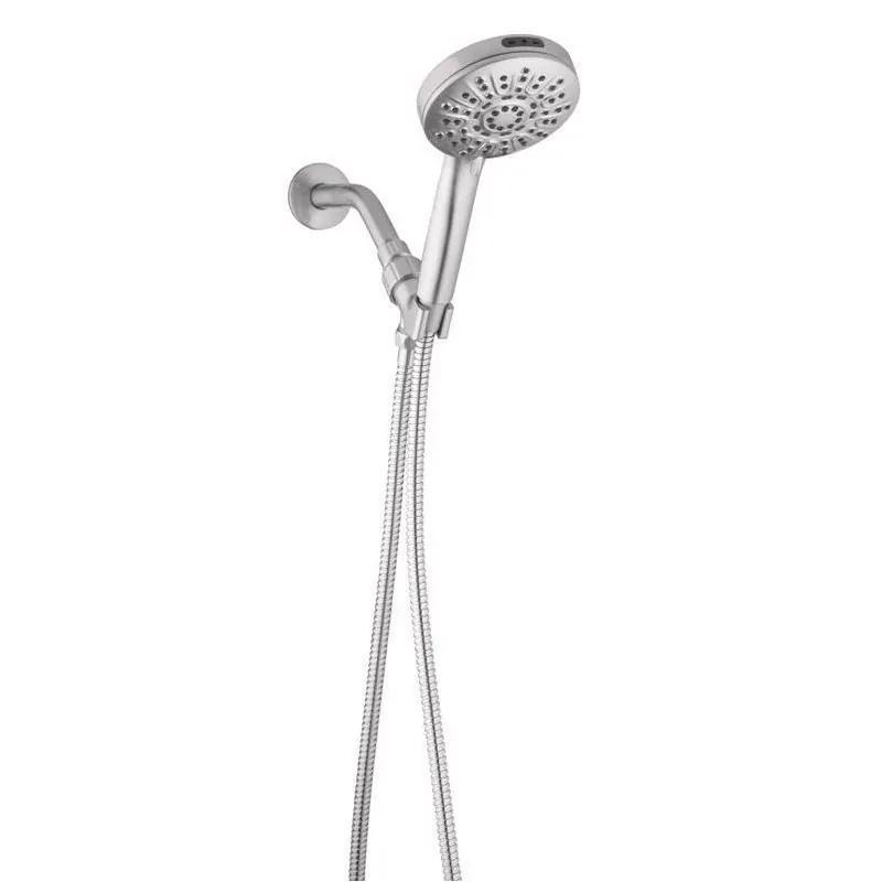 Brushed Nickel Handheld Showerhead – 6 Spray Settings, 1.8 gpm