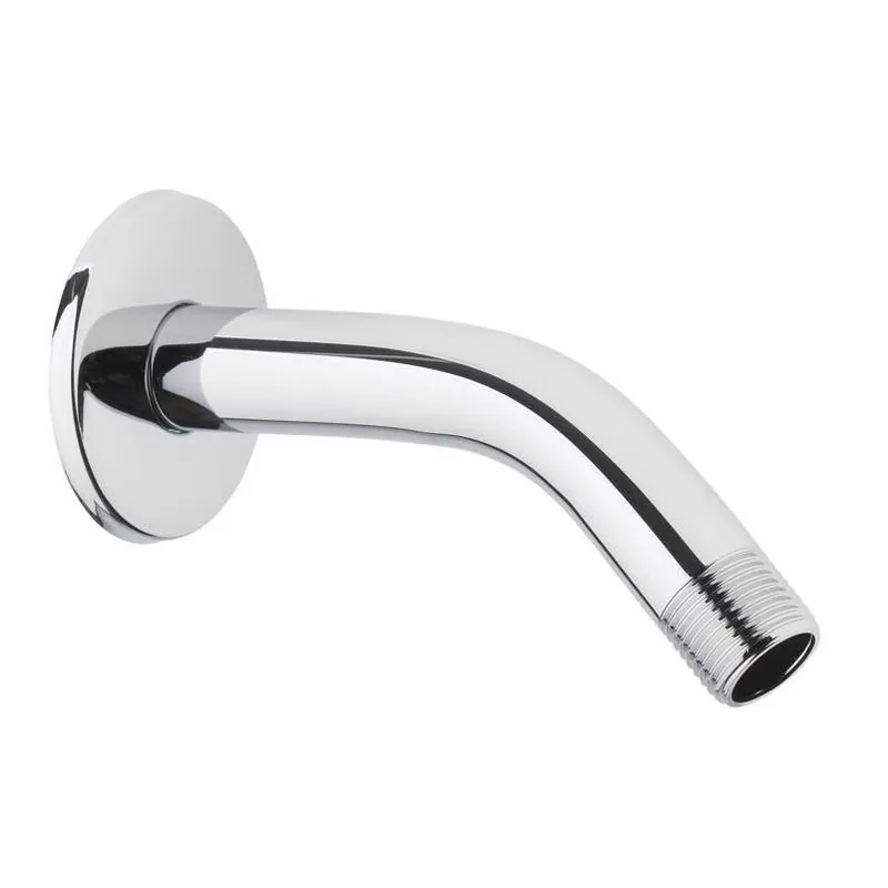 Chrome Stainless Steel Shower Arm & Flange – Sleek Modern Bathroom Upgrade