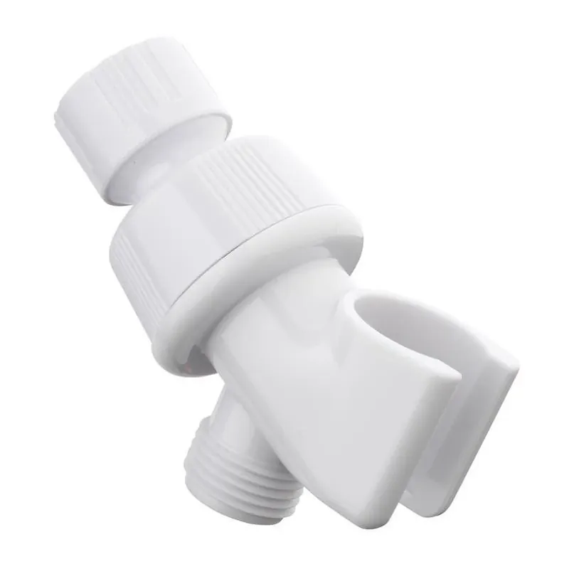 Oakbrook White Plastic Shower Arm Mount – ½‑in Standard Fit