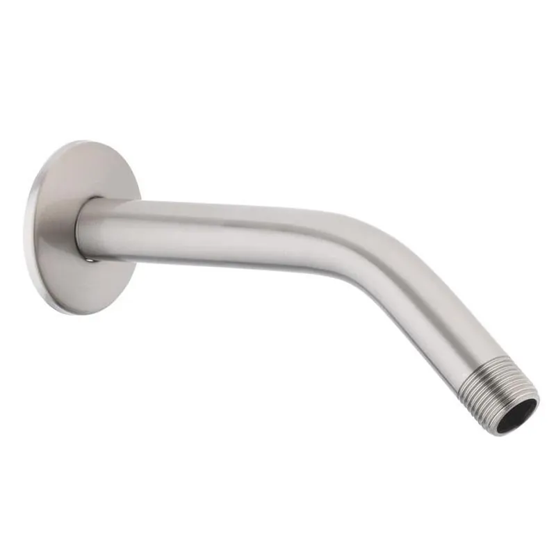 Oakbrook Brushed Nickel Stainless Steel Shower Arm & Flange – 1/2" Connection