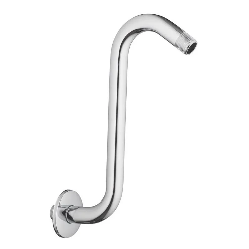 Chrome Stainless Steel Shower Arm & Flange – 1/2" Connection