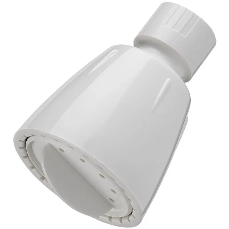 White Abs Plastic Wall‑mount Showerhead – 1.8 gpm Single‑flow