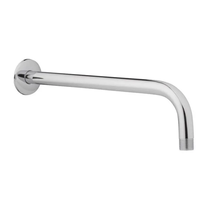Chrome Stainless Steel Shower Arm With Flange – Modern Bathroom Upgrade